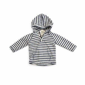 Tucker + Tate Blue White Striped Hooded Pullover Hoodie Baby 12 Months